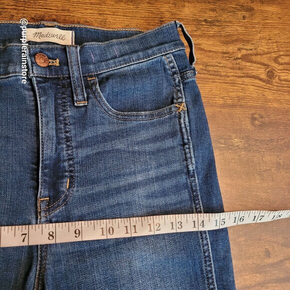 Madewell Jeans 27 Roadtripper 10" Medium Dark Wash Stretch Denim Tummy Control - Picture 6 of 10